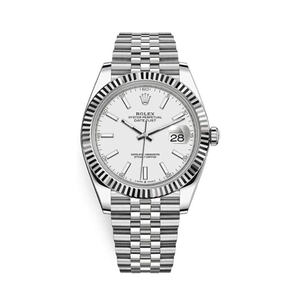 13 Datejust 41 Blanc Jubilé Pour Homme