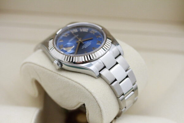 DatejustII41mm116334BlueRomanDial1 Datejust II 41mm 116334 Bleu chiffres Romains