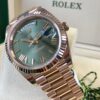 DayDate 40 Olive Rose Gold Pour Homme