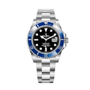 Submariner Lunette Bleue Fond Noir Pour Homme