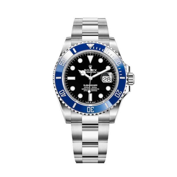 Submariner Lunette Bleue Fond Noir Pour Homme