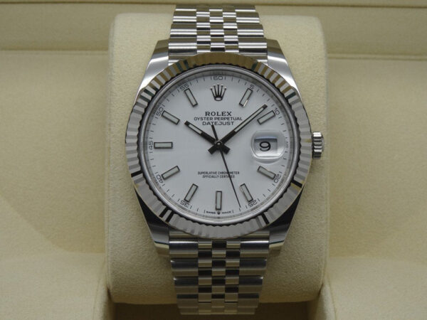 ROLEX126334_13e04a44-f458-4948-ace9-46e72cee8a0e Datejust 41 Blanc Jubilé Pour Homme
