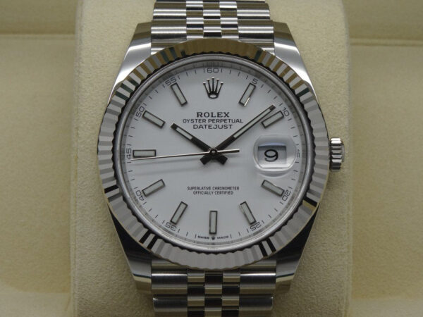 ROLEX126334_5bb4f170-1267-4c43-9f5b-236b77d8568a Datejust 41 Blanc Jubilé Pour Homme