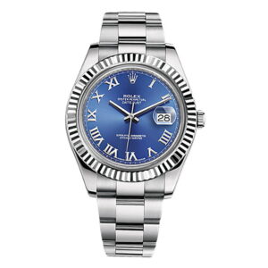 Datejust II 41mm 116334 Bleu chiffres Romains