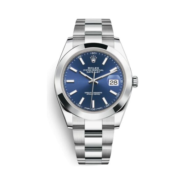 Rolex-Datejust-41-126300-0001 Datejust 126300 Fond Bleu Oyster 41 mm