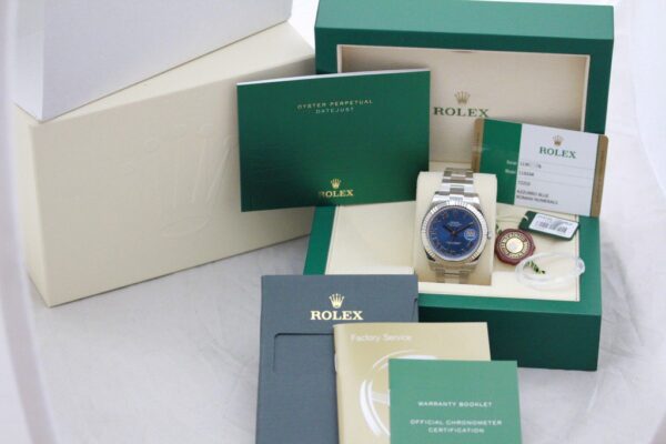 RolexDatejustII41mm116334BlueRomanDial6 Datejust II 41mm 116334 Bleu chiffres Romains