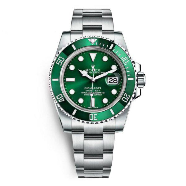 Submarinergreen1 Submariner Vert "Hulk" 116610LV Pour Homme