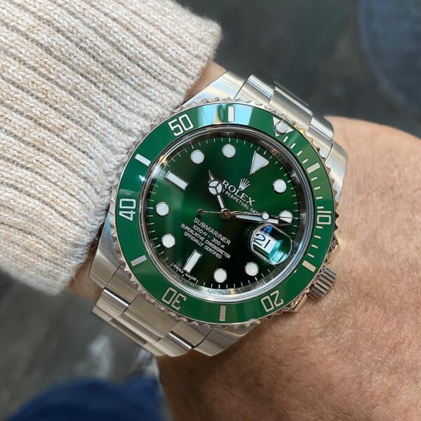 Submarinergreen4_1 Submariner Vert "Hulk" 116610LV Pour Homme