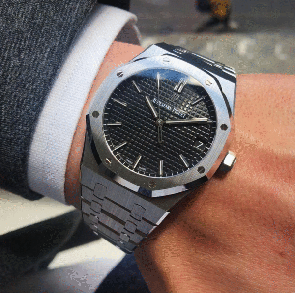 apnoir2 Audemars Royal Oak Fond Noir 41mm Homme