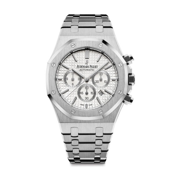audemarsfndblanc1 Audemars Royal Oak Chronographe 41mm 26320ST.OO.1220ST