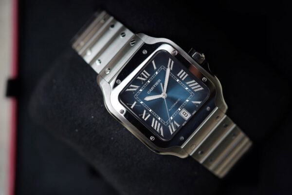 cartierblue1 Santos WSSA0030 Pour Homme