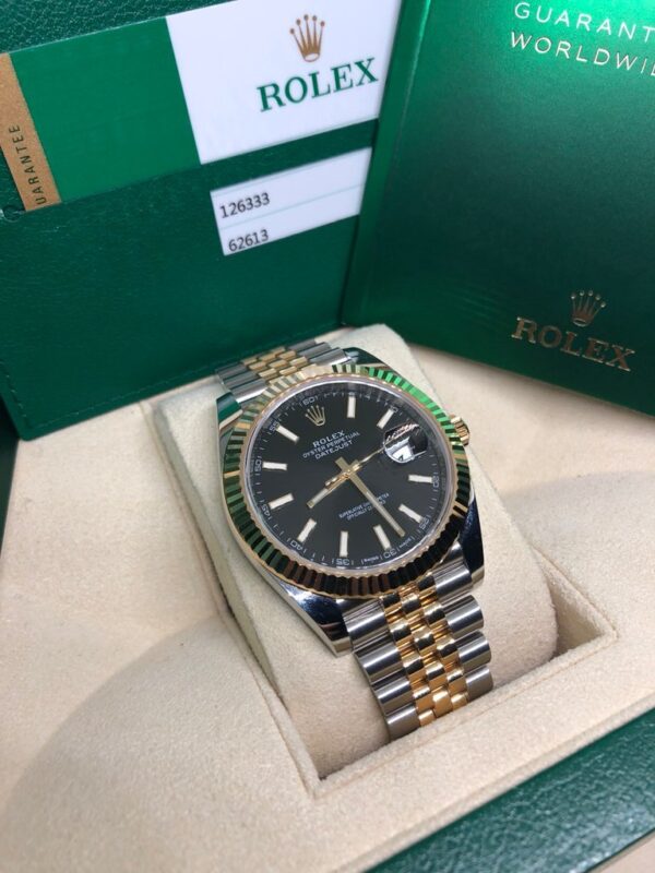 datejustblack1 Datejust 126333-0014 Fond Noir Jubilée 41 mm