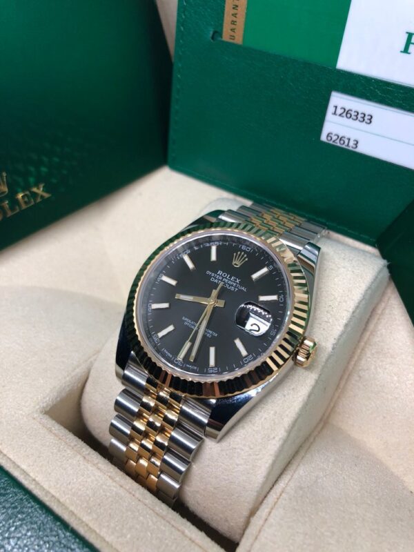 datejustblack2 Datejust 126333-0014 Fond Noir Jubilée 41 mm