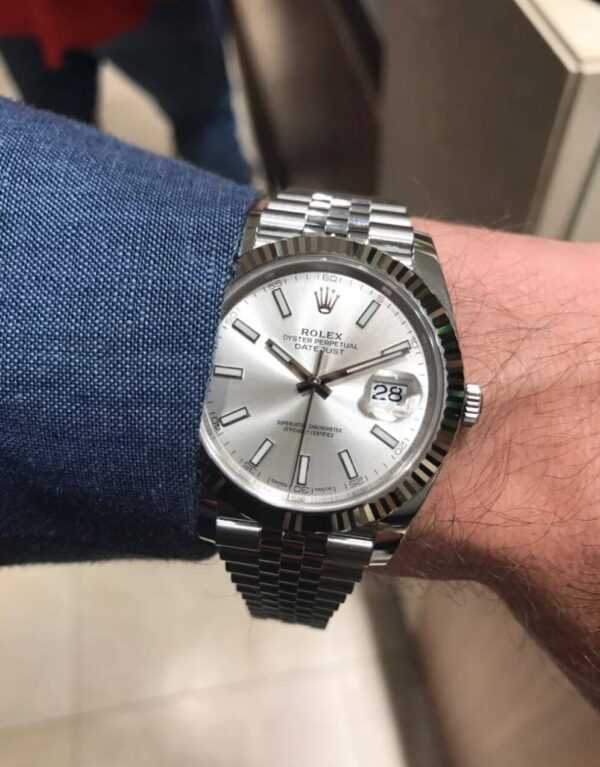 datejustgris9 Datejust 126334-0004 Silver 41 mm Pour Homme