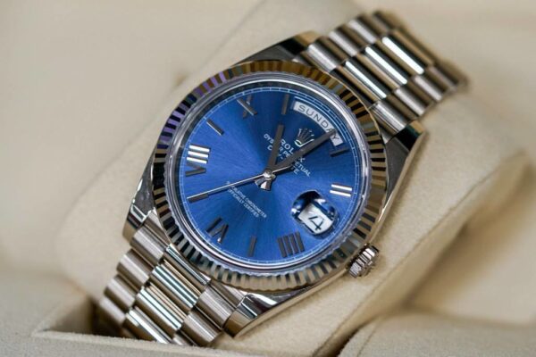 daydate5 DayDate 40 Bleu Pour Homme