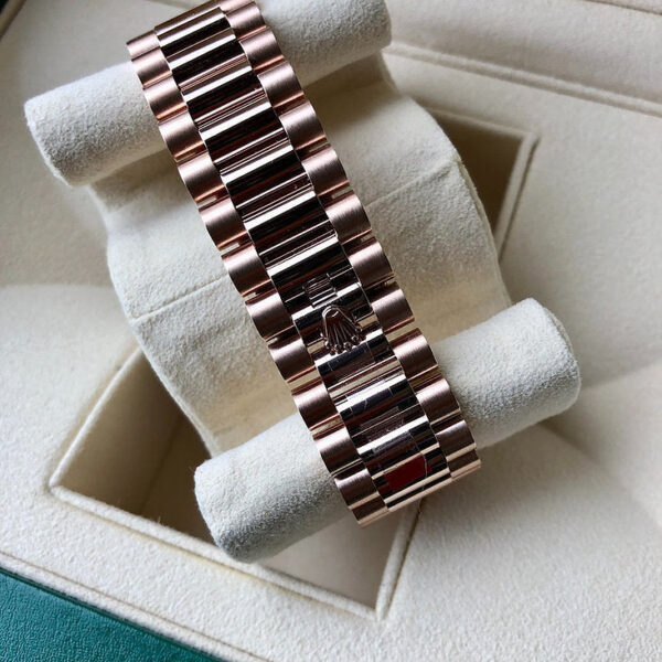 rlxchocolat1 DayDate Chocolate Rose Gold 40 mm