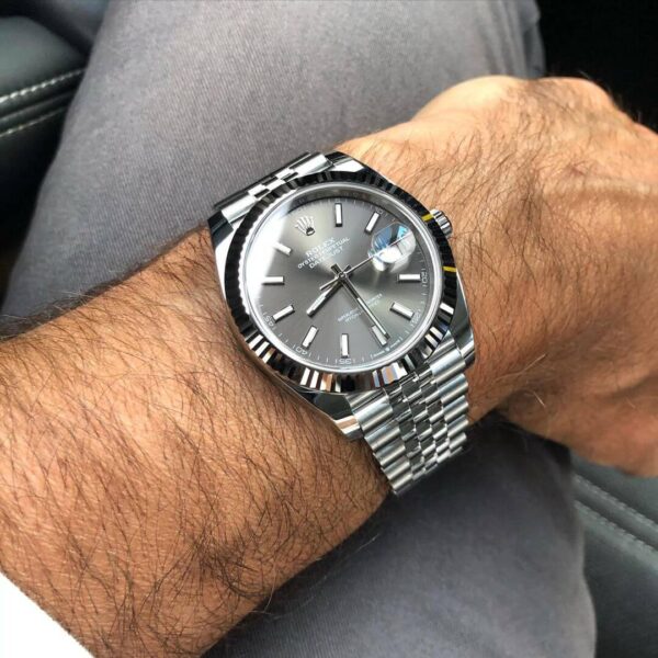 rolexdatejust41greydialref12633411 Datejust Gris 126334 Pour Homme