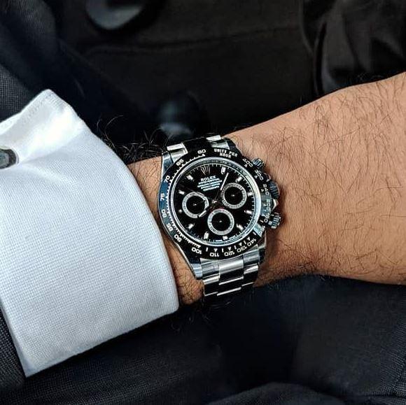 rolexdaytonacosmographefondnoir1 Daytona Cosmographe Fond Noir Montre Pour Homme